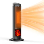 JIOABL Electric Space Heater with Remote and Thermostat, Overheating Protection for Indoor