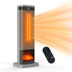 JIOABL Portable Space Heater with Remote, Thermostat, Overheating Protection for Indoor Use