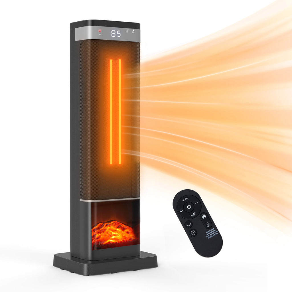 JIOABL Portable Space Heater with Remote, Thermostat, Overheating Protection for Indoor Use