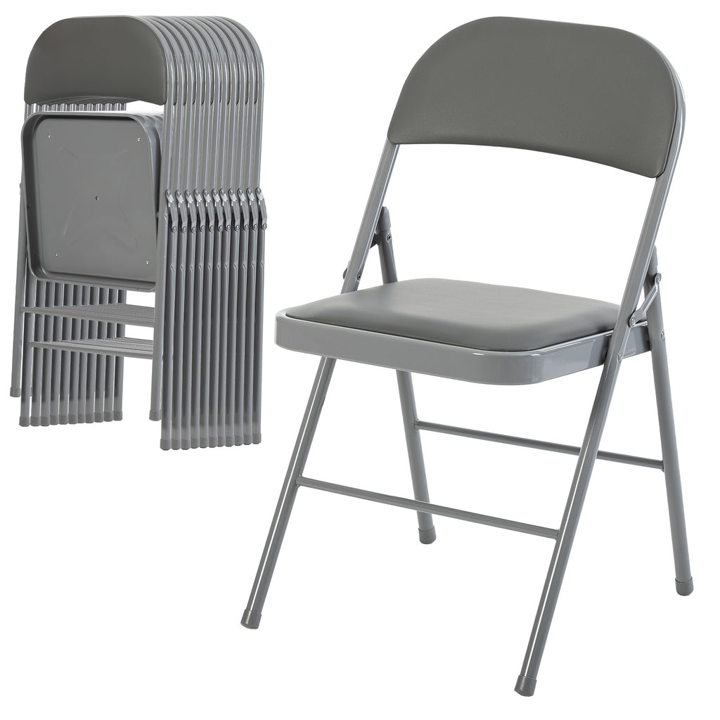 JIOABL Folding Chair , Convenient Leather Padded Folding Chairs