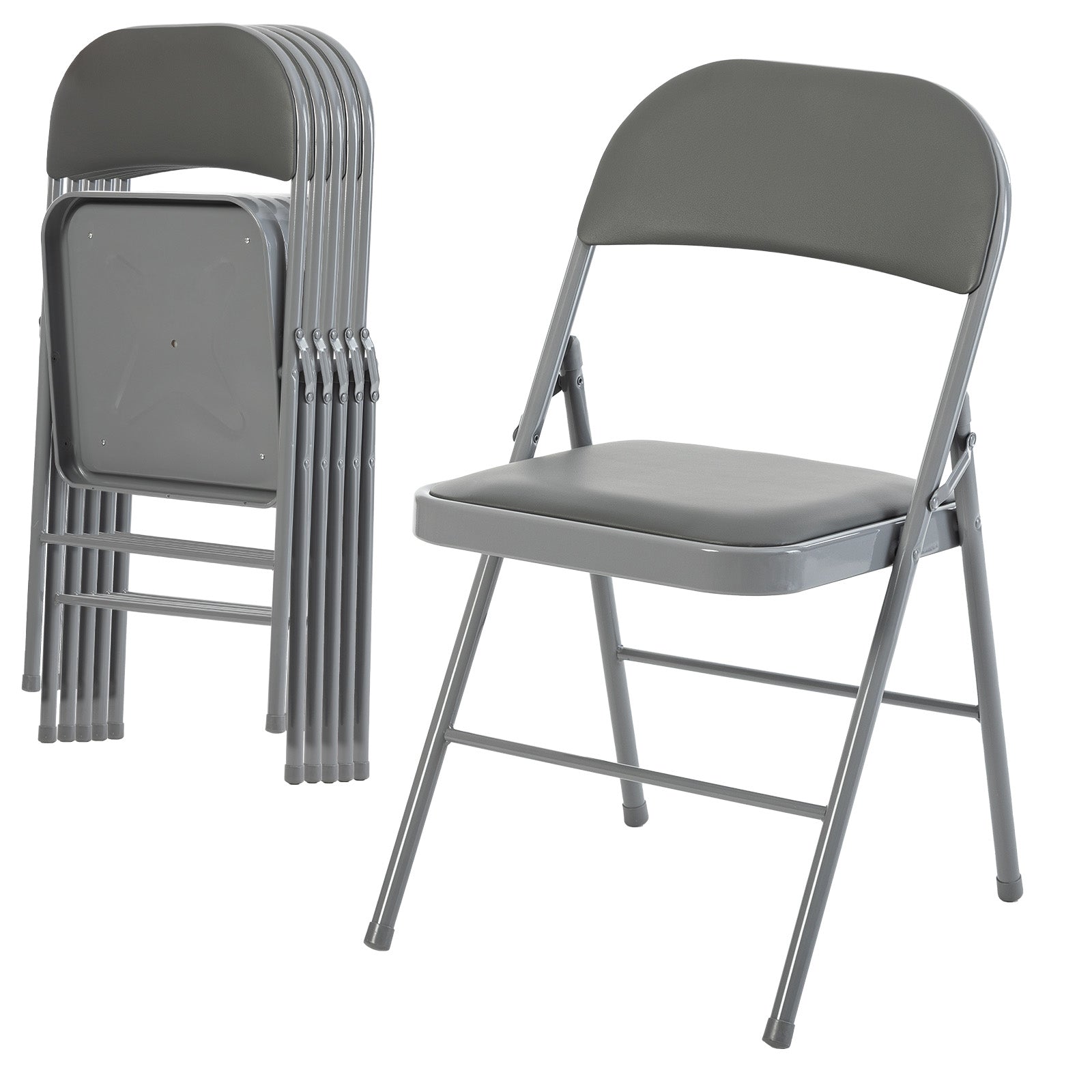 JIOABL Folding Chair , Convenient Leather Padded Folding Chairs