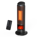JIOABL Electric Space Heater with Remote and Thermostat, Overheating Protection for Indoor