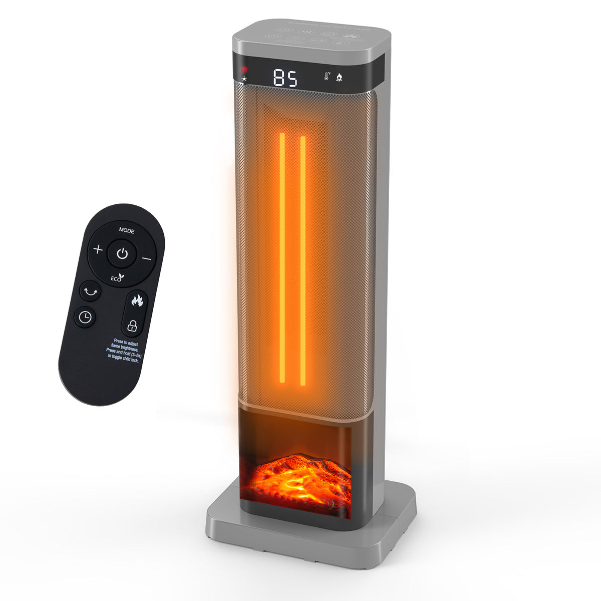 JIOABL Portable Space Heater with Remote, Thermostat, Overheating Protection for Indoor Use