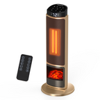 JIOABL Electric Space Heater with Remote and Thermostat, Overheating Protection for Indoor