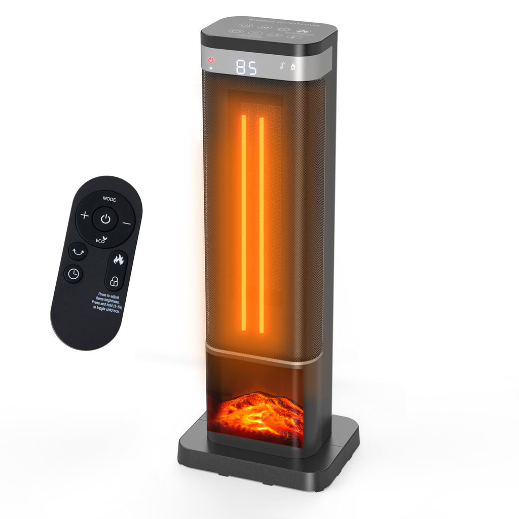 JIOABL Portable Space Heater with Remote, Thermostat, Overheating Protection for Indoor Use