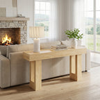JIOABL 63" Farmhouse Console Table, Narrow Sofa Table Behind Couch, Wooden Entryway Accent Table, for Foyer, Hallway & Living Room