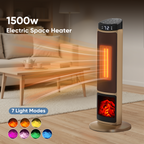 JIOABL Electric Space Heater with Remote and Thermostat, Overheating Protection for Indoor
