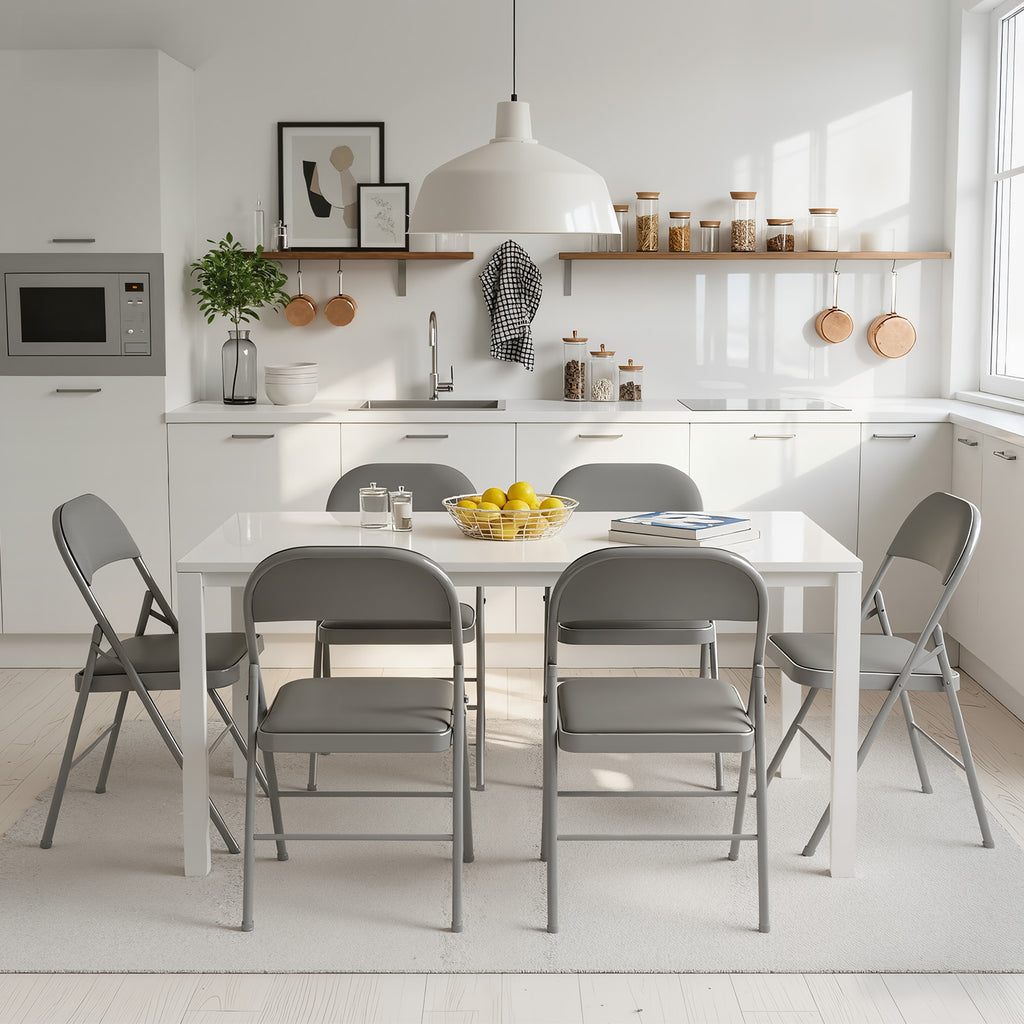 JIOABL Folding Chair , Convenient Leather Padded Folding Chairs