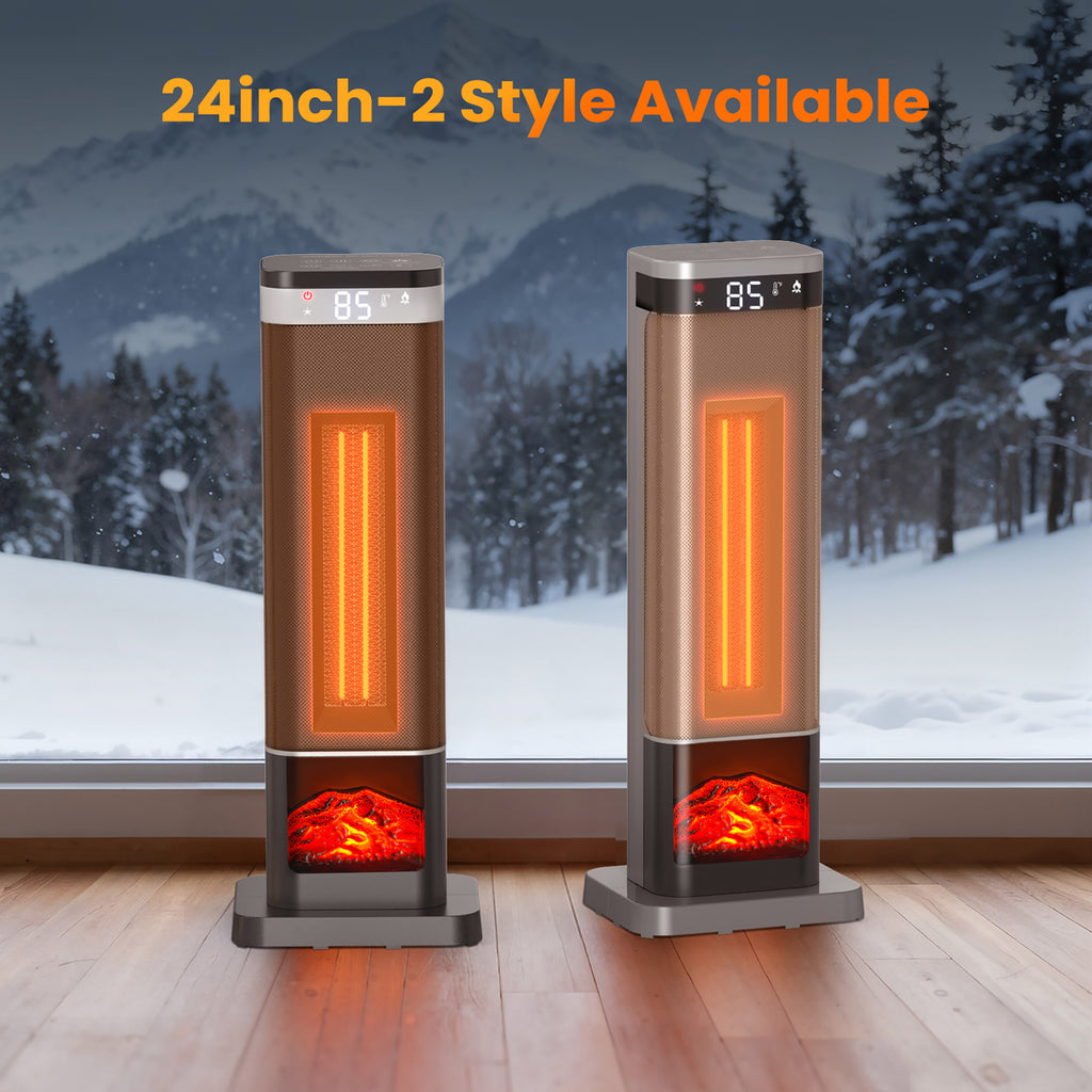 JIOABL Portable Space Heater with Remote, Thermostat, Overheating Protection for Indoor Use