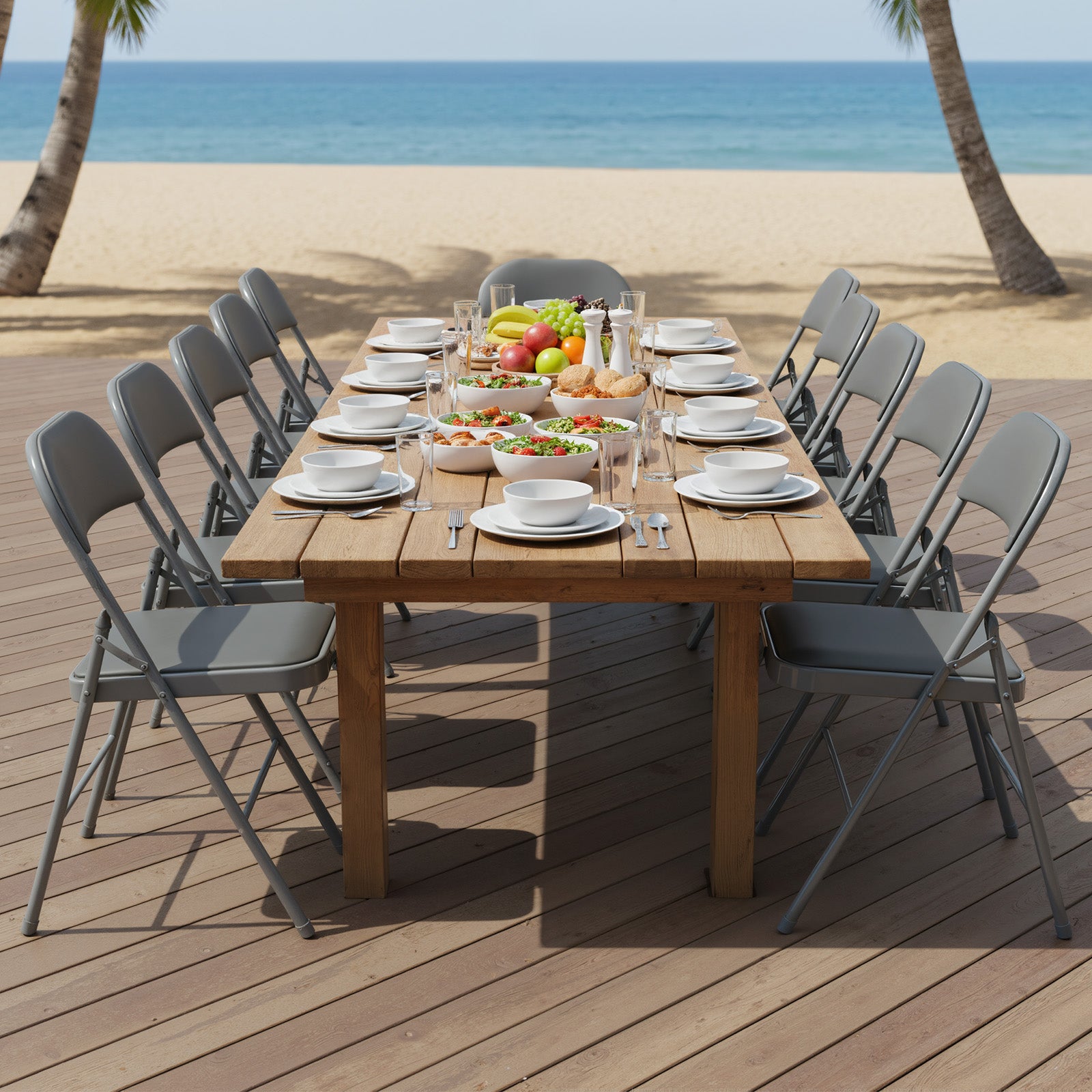 JIOABL Folding Chair , Convenient Leather Padded Folding Chairs