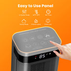 JIOABL Portable Space Heater with Remote, Thermostat, Overheating Protection for Indoor Use
