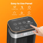 JIOABL Portable Space Heater with Remote, Thermostat, Overheating Protection for Indoor Use