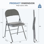 JIOABL Folding Chair , Convenient Leather Padded Folding Chairs