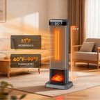 JIOABL Portable Space Heater with Remote, Thermostat, Overheating Protection for Indoor Use