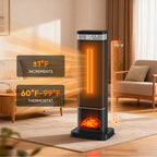 JIOABL Portable Space Heater with Remote, Thermostat, Overheating Protection for Indoor Use