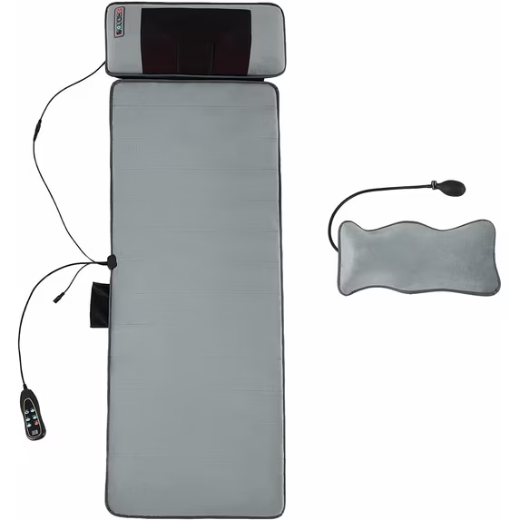 JIOABL Full Body Massage Mat, 10 Vibrating Motors, 9 Speeds, Heating Pad for Back, Legs, Home, Office