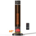 JIOABL Tall Tower Flame Heater | 1500W, 4 Functions, 3s Quick Heat, 2 Heat Settings, Low Noise, Oscillation & Timer