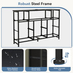JIOABL TV Stand with 8 Fabric Drawers & Power Outlet, LED TV Console with USB & Type-C, Storage Dresser for Living Room