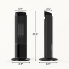 JIOABL Electric Space Heater with Remote and Thermostat, Overheating Protection for Indoor
