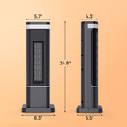 JIOABL Portable Space Heater with Remote, Thermostat, Overheating Protection for Indoor Use