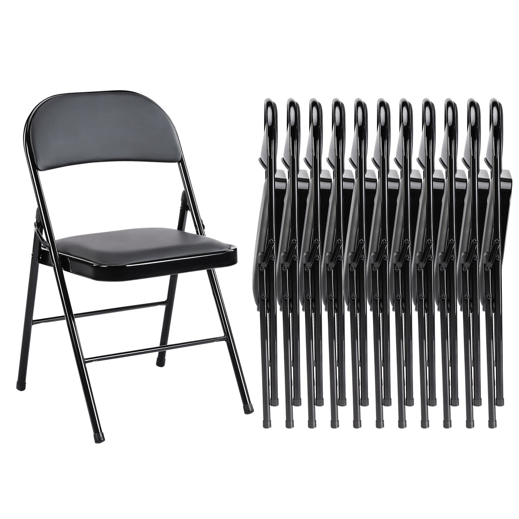 JIOABL Folding Chair , Convenient Leather Padded Folding Chairs