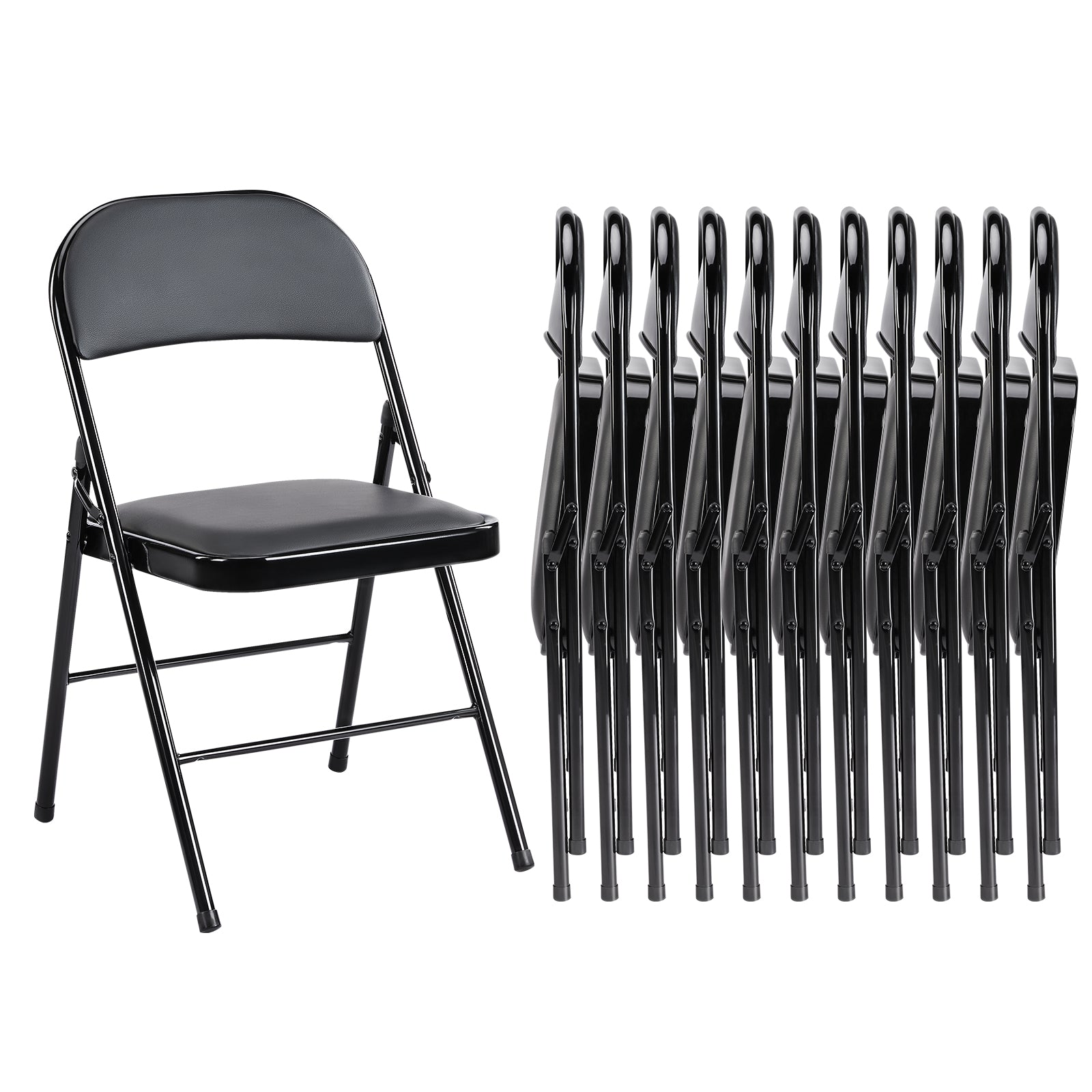 JIOABL Folding Chair , Convenient Leather Padded Folding Chairs