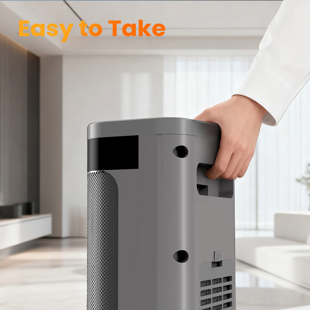 JIOABL Portable Space Heater with Remote, Thermostat, Overheating Protection for Indoor Use