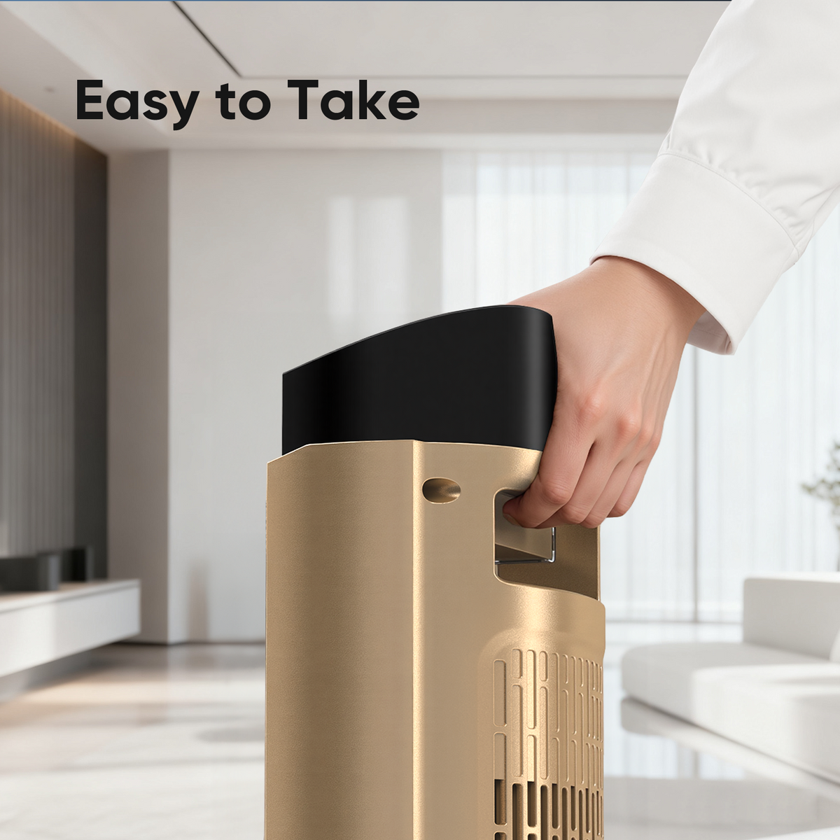 JIOABL Electric Space Heater with Remote and Thermostat, Overheating Protection for Indoor