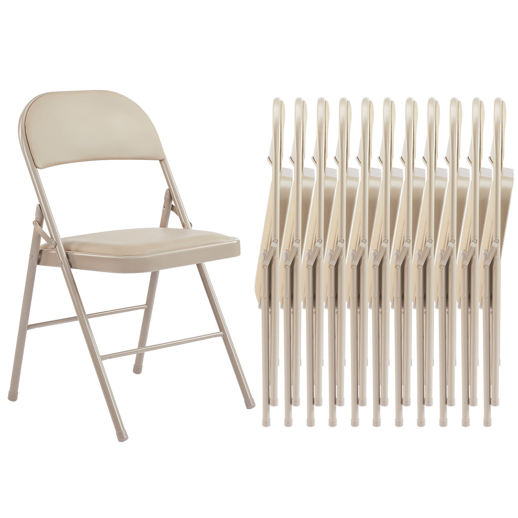 JIOABL Folding Chair , Convenient Leather Padded Folding Chairs