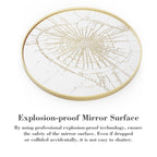 JIOABL Round Mirror, Metal Frame Wall Mirror for Entryway, Bathroom, Vanity, Living Room, Modern Circular Mirro