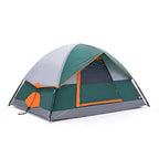 JIOABL Dome Camping Tent, Waterproof Polyester with Rainfly, Easy Setup, Ventilated Windows & Skylights, Portable Backpacking Tent