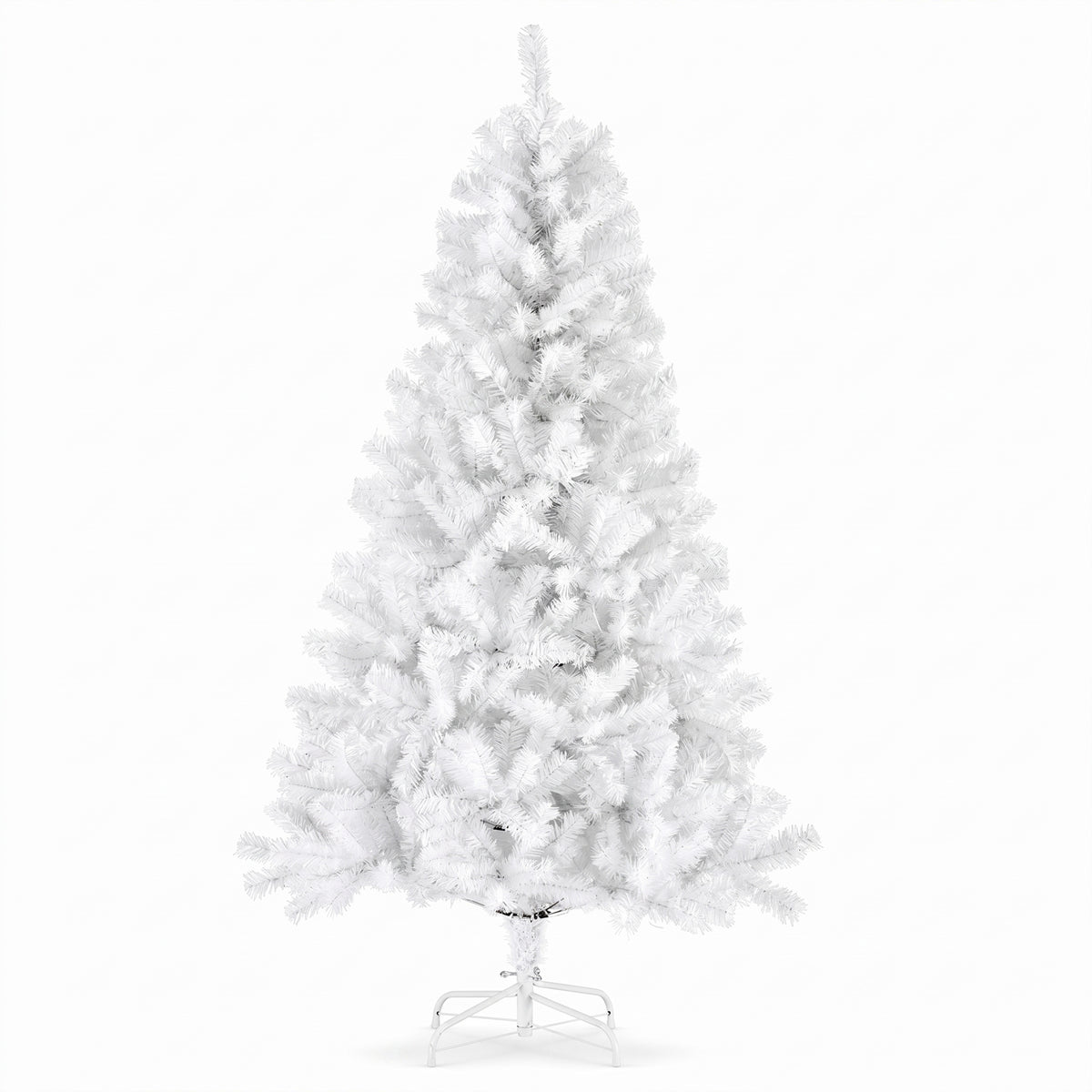 JIOABL Pre-Lit Artificial Christmas Tree, Pre Strung LED Lights, Indoor Xmas Holiday Decor with Metal Stand