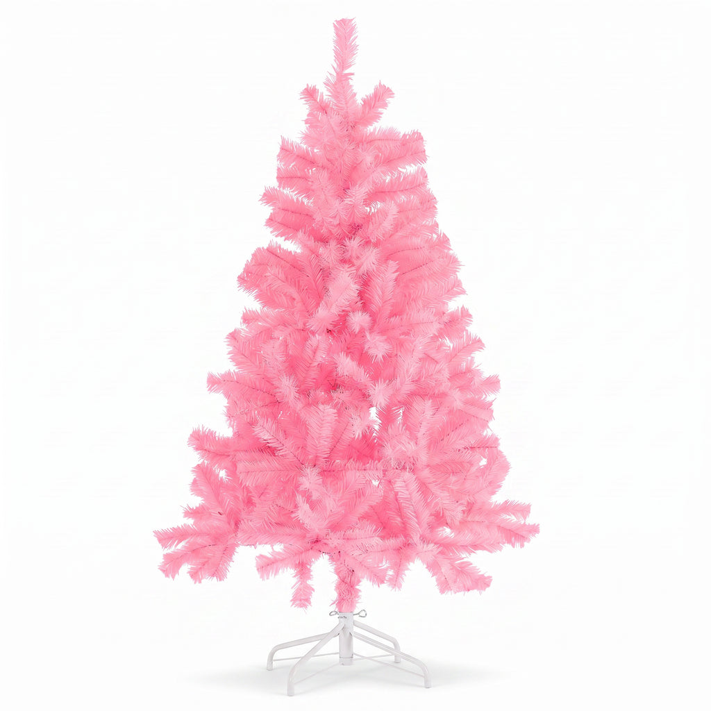 JIOABL Pre-Lit Artificial Christmas Tree, Pre Strung LED Lights, Indoor Xmas Holiday Decor with Metal Stand