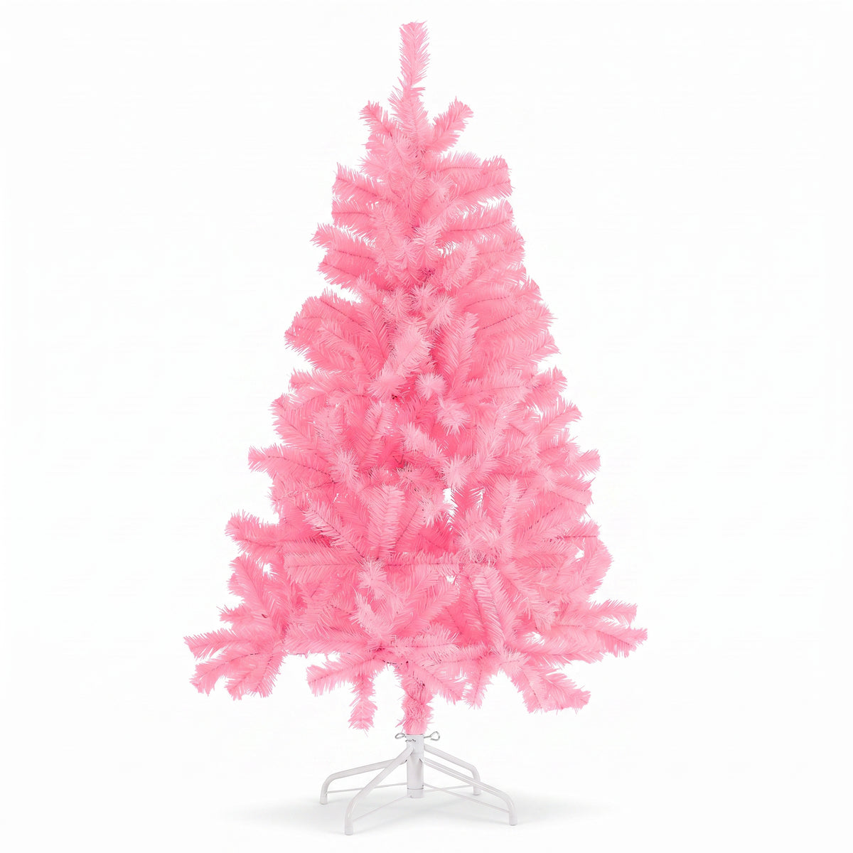 JIOABL Pre-Lit Artificial Christmas Tree, Pre Strung LED Lights, Indoor Xmas Holiday Decor with Metal Stand