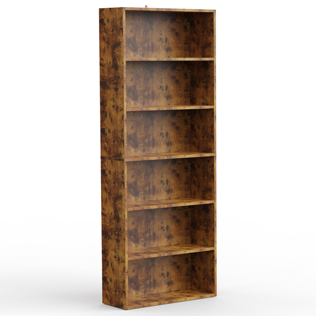 JIOABL Bookcase, 53 Inch Large Storage Tall Standing Bookshelf with Adjustable Shelves for Home Office, Living Room, Bed Room