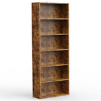 JIOABL Bookcase, 53 Inch Large Storage Tall Standing Bookshelf with Adjustable Shelves for Home Office, Living Room, Bed Room