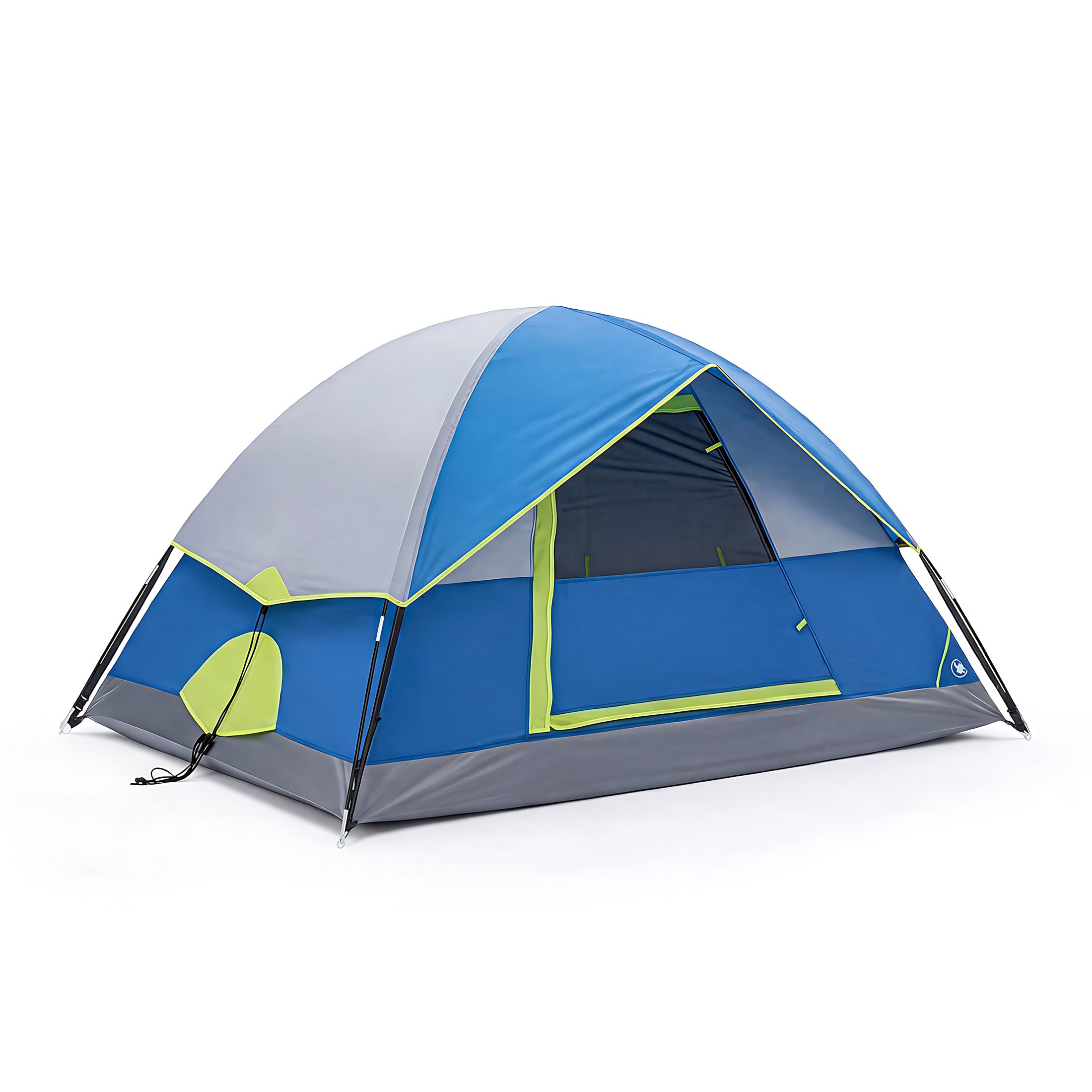 JIOABL Dome Camping Tent, Waterproof Polyester with Rainfly, Easy Setup, Ventilated Windows & Skylights, Portable Backpacking Tent