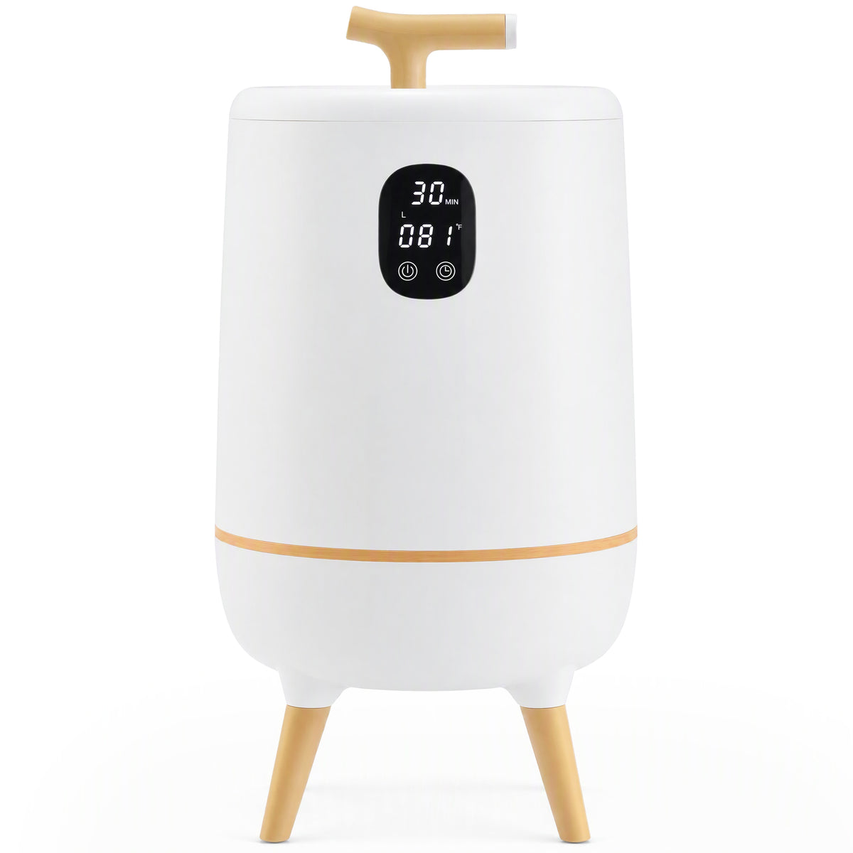 JIOABL 20L High-Leg Round Towel Warmer Bucket | Fits Two 40"x70" Towels, One-Touch, 60 Min Timer, Bluetooth Speaker & Ambient Ligh