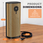 JIOABL Square Desktop Heater | 1500W, 5 Working Modes, 70° Oscillation, Quiet, Tip-Over and Overheat Safety Protection