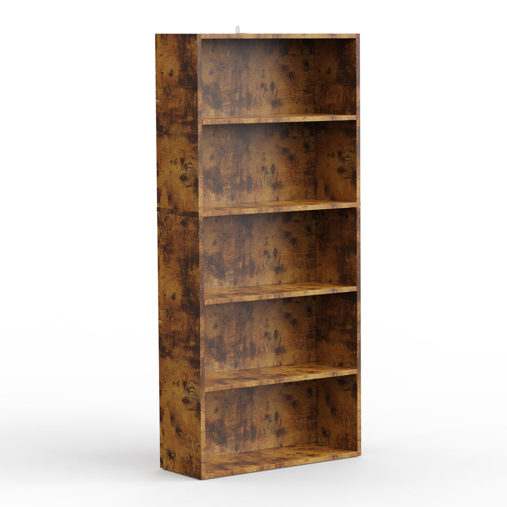 JIOABL Bookcase, 53 Inch Large Storage Tall Standing Bookshelf with Adjustable Shelves for Home Office, Living Room, Bed Room