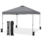 JIOABL 10x10ft One-Touch Instant Canopy, Waterproof, UV-Resistant, Heavy-Duty & Corrosion-Proof for Effortless Outdoor Shelter, White
