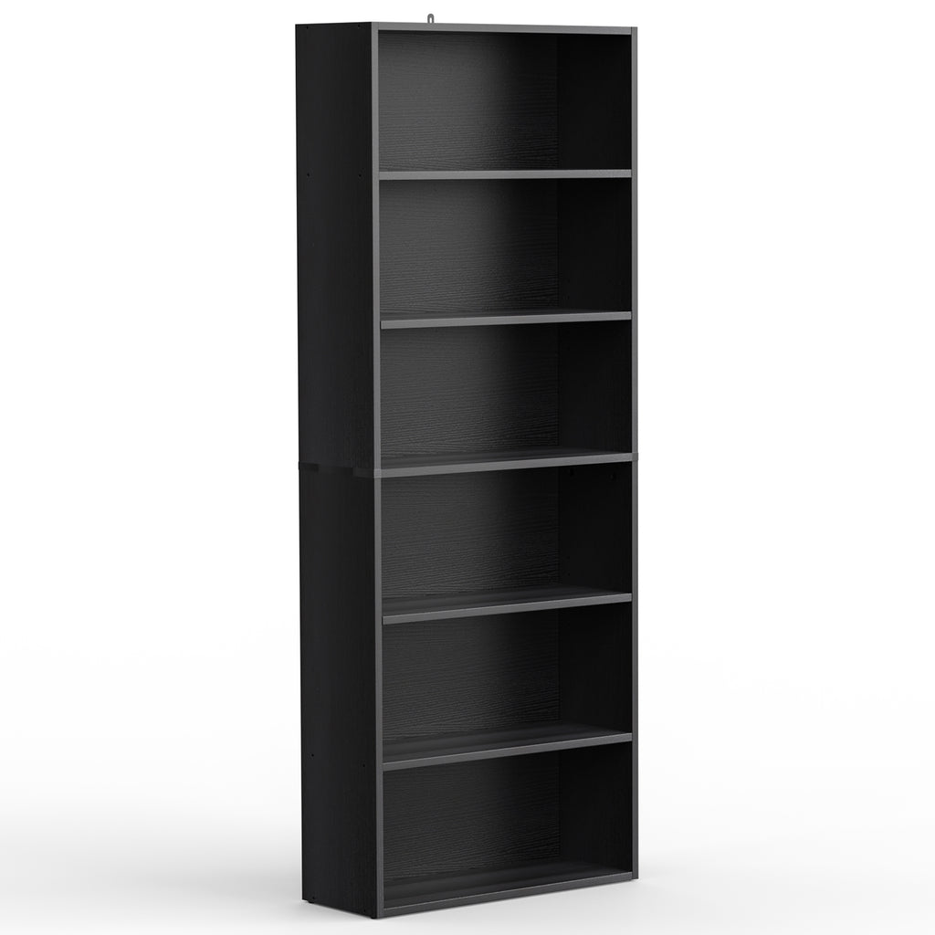 JIOABL Bookcase, 53 Inch Large Storage Tall Standing Bookshelf with Adjustable Shelves for Home Office, Living Room, Bed Room