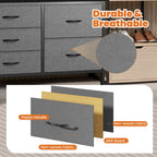 JIOABL 5-Drawer Dresser with Drawer Organizers for Bedroom, Living Room, or Closet