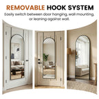 JIOABL 47" x 14"  Full Length Wall Mounted Mirror, Aluminum Alloy Frame, HD Glass, for Bedroom, Living Room & Entryway