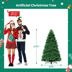 JIOABL Pre-Lit Spruce Artificial Christmas Tree for Home, Office, and Party Decor