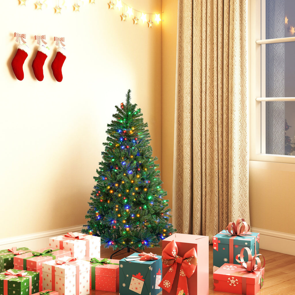 JIOABL Pre-Lit Spruce Artificial Christmas Tree for Home, Office, and Party Decor