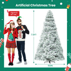 JIOABL Pre-Lit Spruce Artificial Christmas Tree for Home, Office, and Party Decor