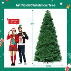 JIOABL Pre-Lit Spruce Artificial Christmas Tree for Home, Office, and Party Decor