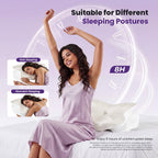 JIOABL Cervical Memory Foam Pillow, Contour Design with 2 Heights, Breathable Cover, Neck Support for Side Back Sleepers