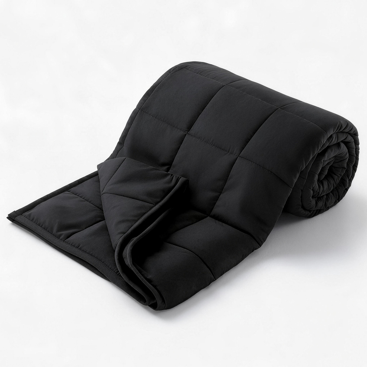 JIOABL Weighted Blanket, Twin 60" x 80", 20 lb Cooling Microfiber Bed Blanket, Blue